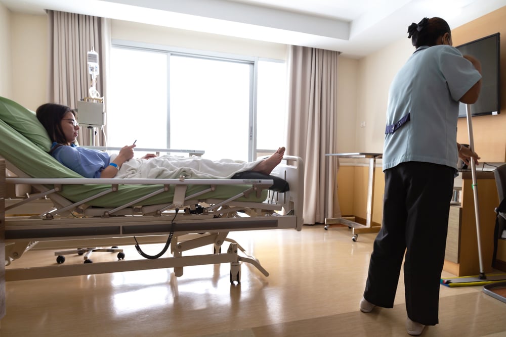 Janitorial in patient wards Janitorial in patient wards